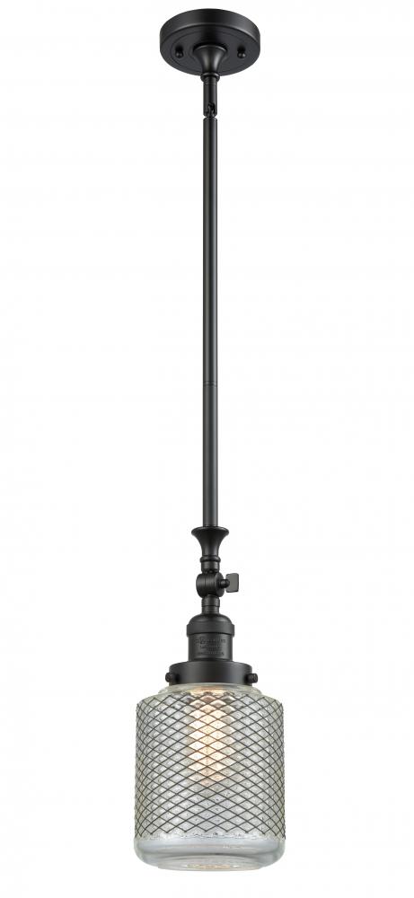 Stanton - 1 Light - 6 inch - Matte Black - Stem Hung - Mini Pendant