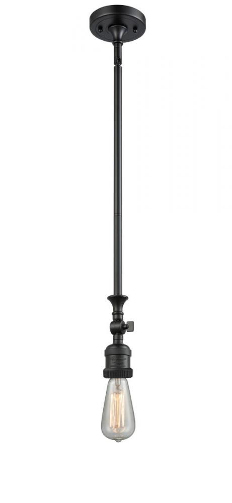 Bare Bulb - 1 Light - 3 inch - Matte Black - Stem Hung - Mini Pendant