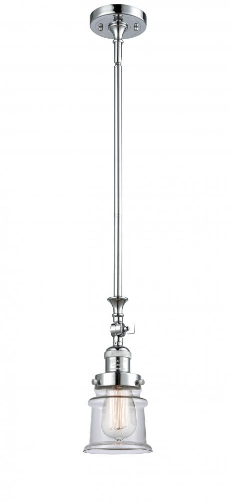 Canton - 1 Light - 5 inch - Polished Chrome - Stem Hung - Mini Pendant