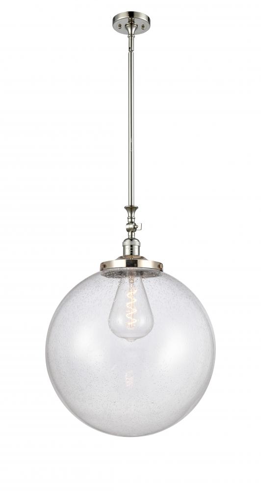 Beacon - 1 Light - 18 inch - Polished Nickel - Stem Hung - Adjustable Mini Pendant
