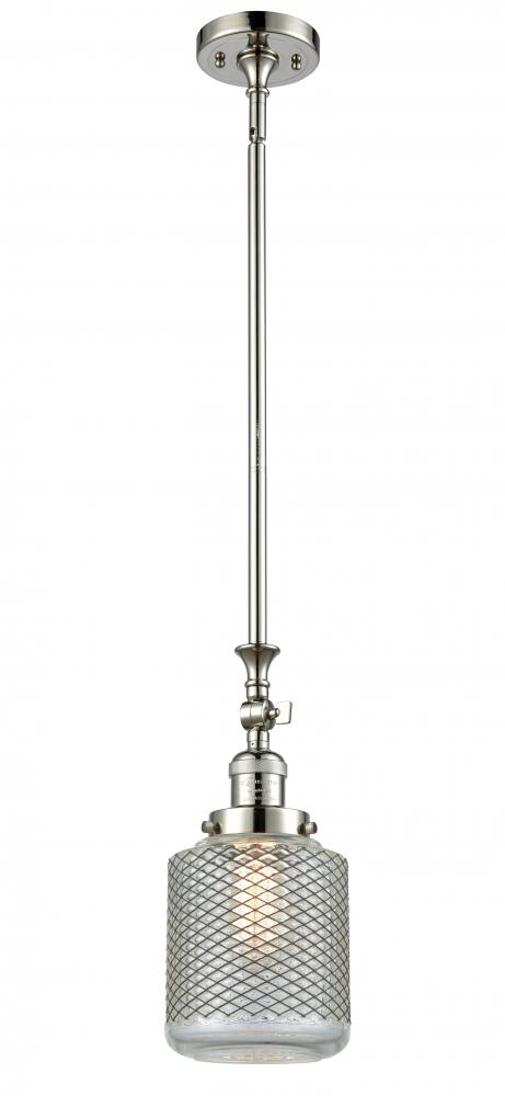 Stanton - 1 Light - 6 inch - Polished Nickel - Stem Hung - Mini Pendant