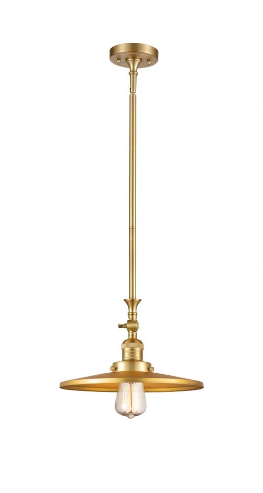 Appalachian - 1 Light - 12 inch - Satin Gold - Stem Hung - Mini Pendant