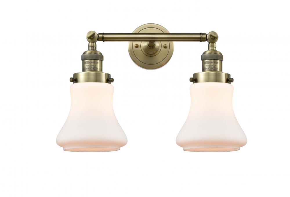 Bellmont - 2 Light - 17 inch - Antique Brass - Bath Vanity Light