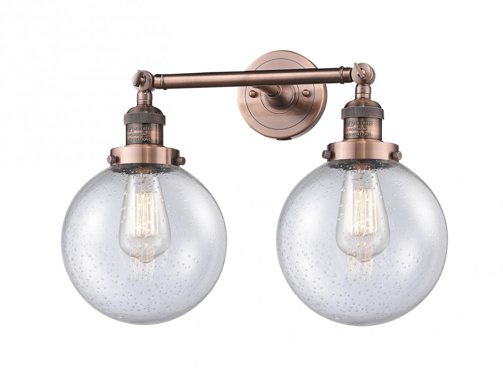 Beacon - 2 Light - 19 inch - Antique Copper - Bath Vanity Light