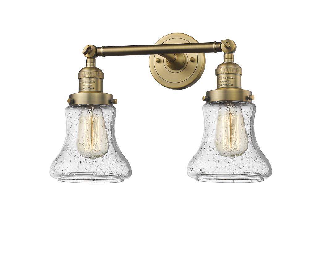 Bellmont - 2 Light - 17 inch - Brushed Brass - Bath Vanity Light