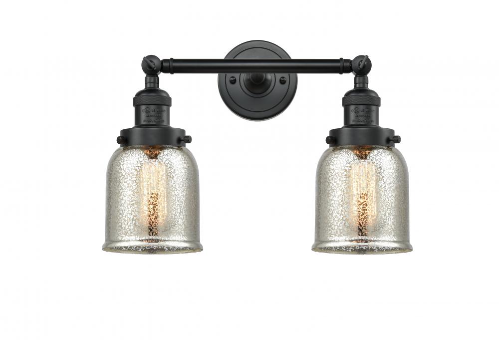 Bell - 2 Light - 15 inch - Matte Black - Bath Vanity Light