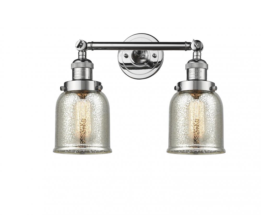 Bell - 2 Light - 15 inch - Polished Chrome - Bath Vanity Light