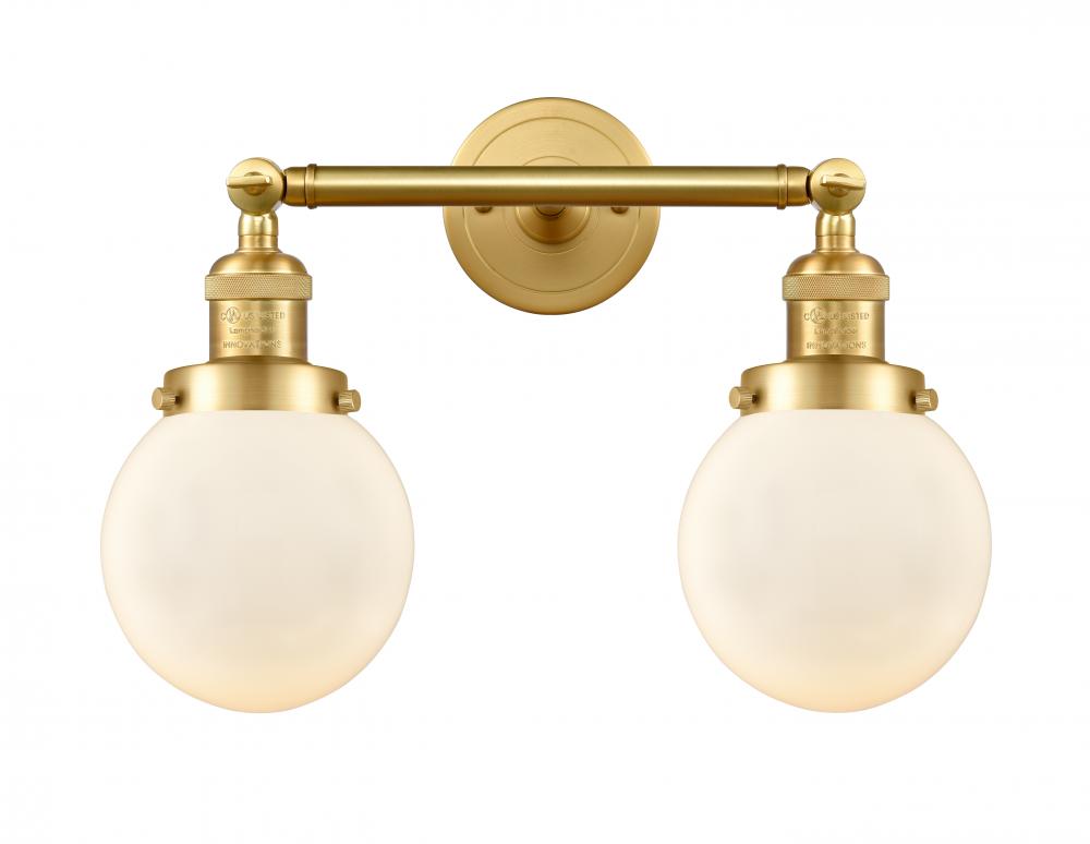 Beacon - 2 Light - 17 inch - Satin Gold - Bath Vanity Light