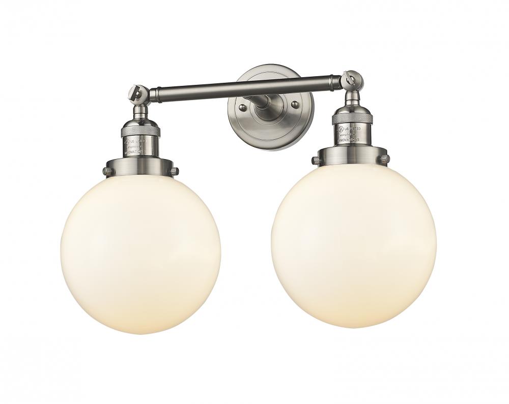 Beacon - 2 Light - 19 inch - Brushed Satin Nickel - Bath Vanity Light