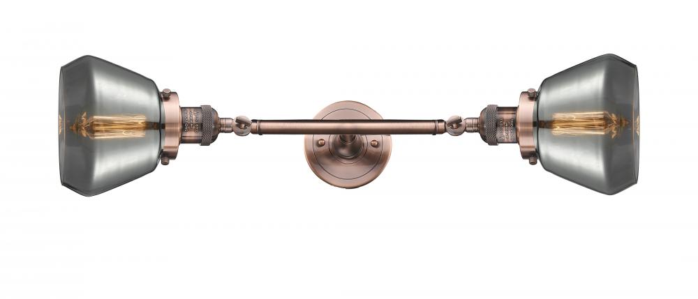 Fulton - 2 Light - 7 inch - Antique Copper - Bath Vanity Light