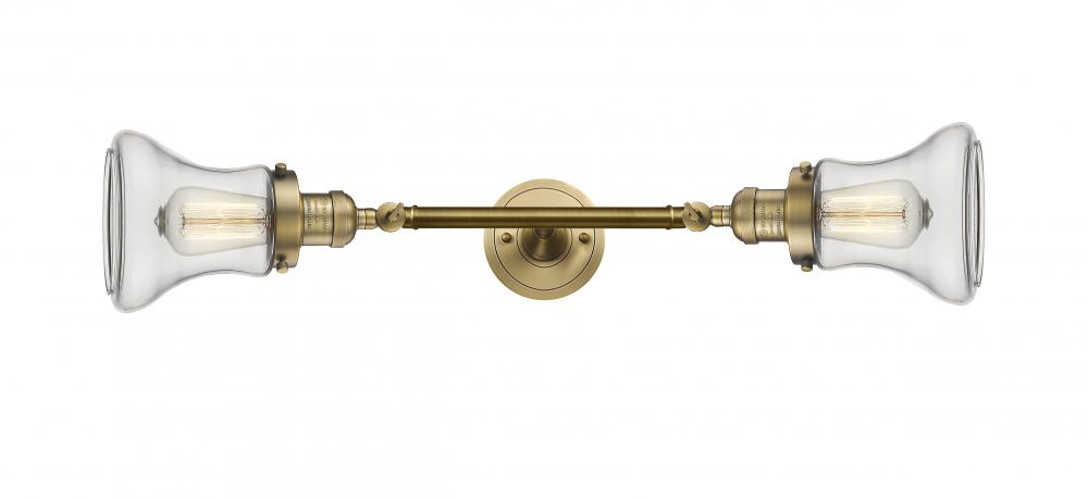 Bellmont - 2 Light - 6 inch - Brushed Brass - Bath Vanity Light