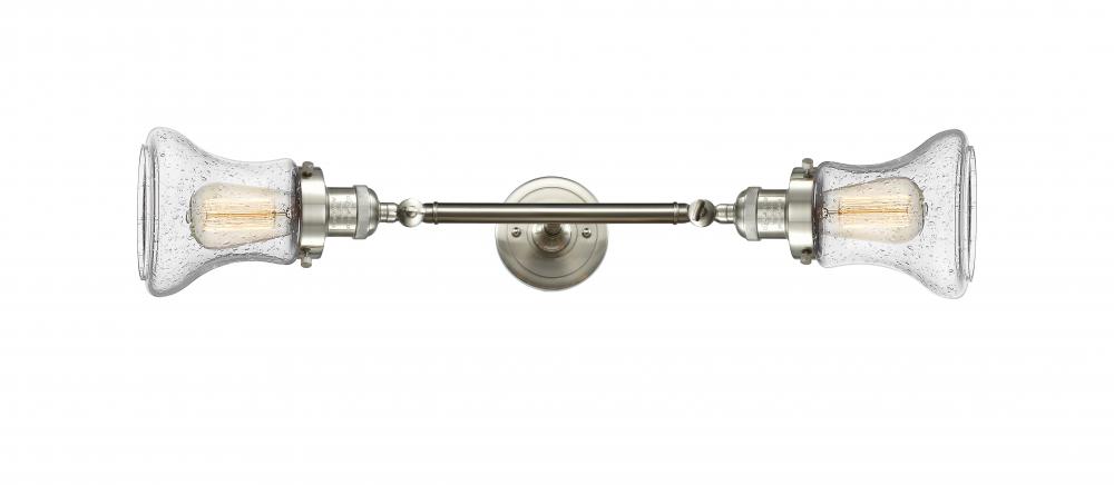 Bellmont - 2 Light - 6 inch - Brushed Satin Nickel - Bath Vanity Light