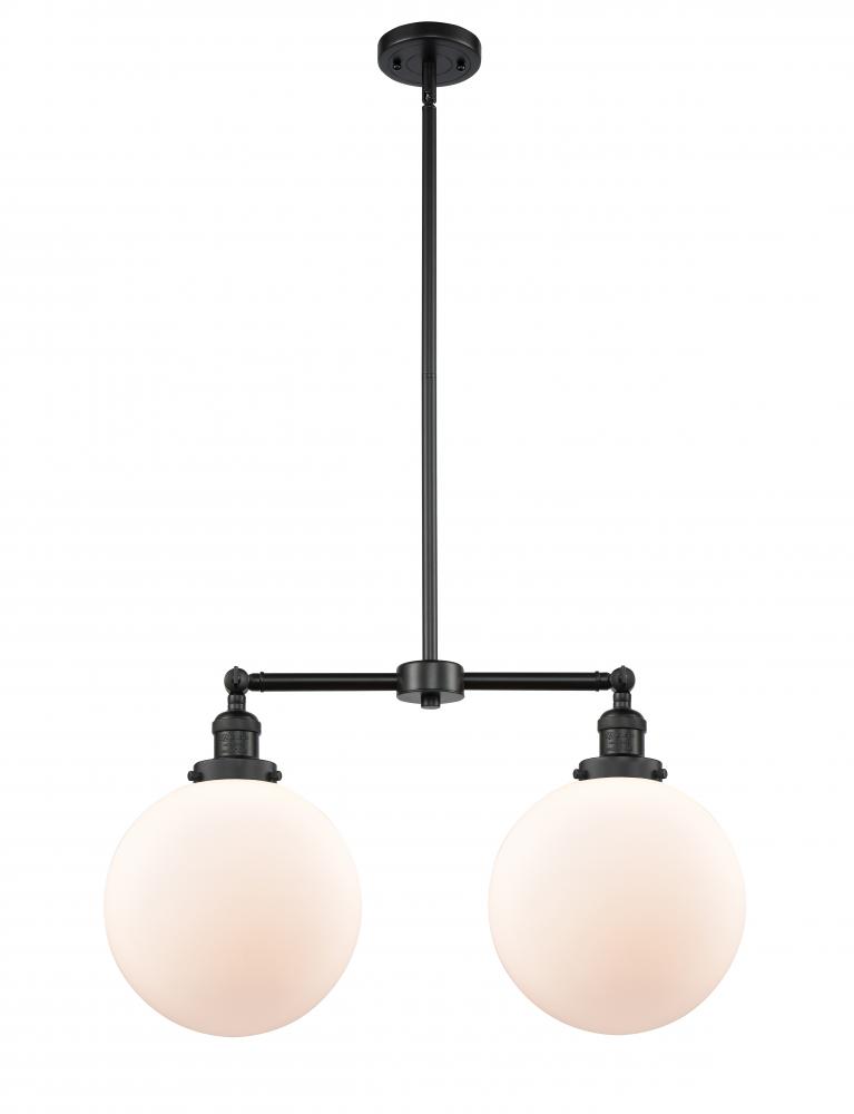 Beacon - 2 Light - 25 inch - Matte Black - Stem Hung - Island Light