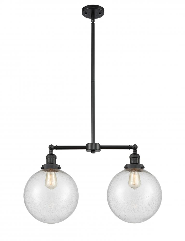 Beacon - 2 Light - 25 inch - Matte Black - Stem Hung - Island Light