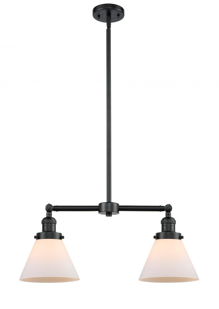 Cone - 2 Light - 21 inch - Oil Rubbed Bronze - Stem Hung - Island Light