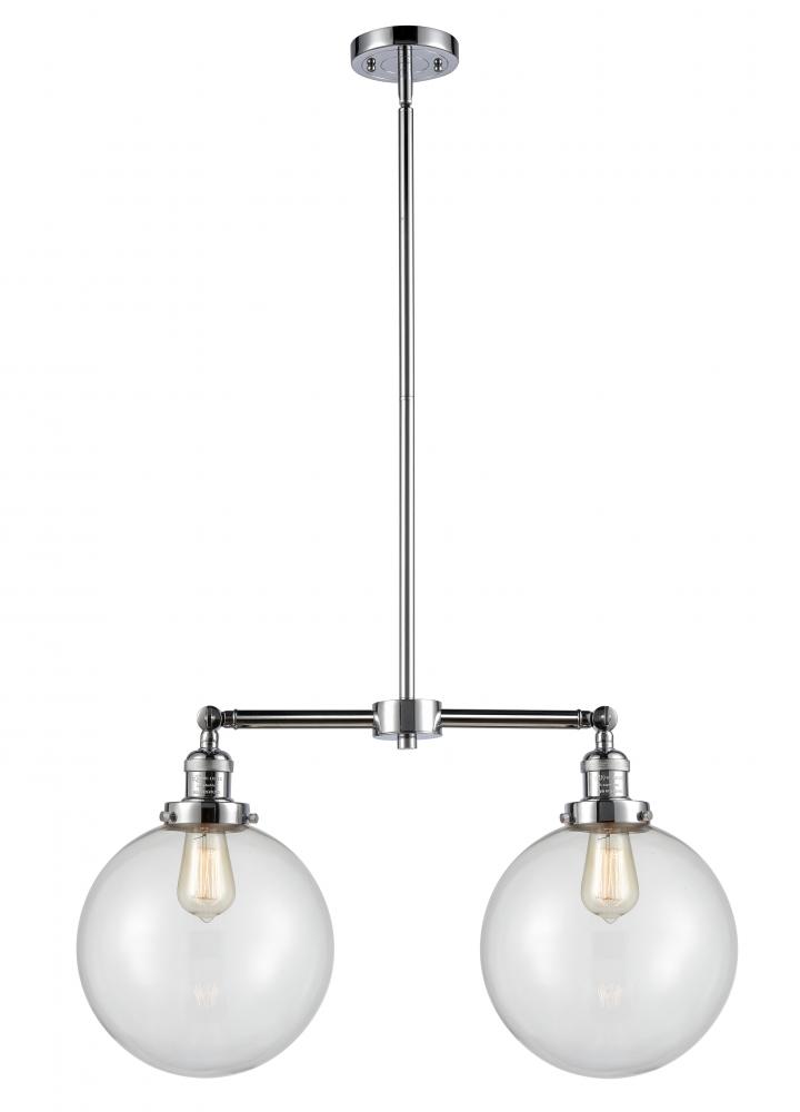 Beacon - 2 Light - 25 inch - Polished Chrome - Stem Hung - Island Light