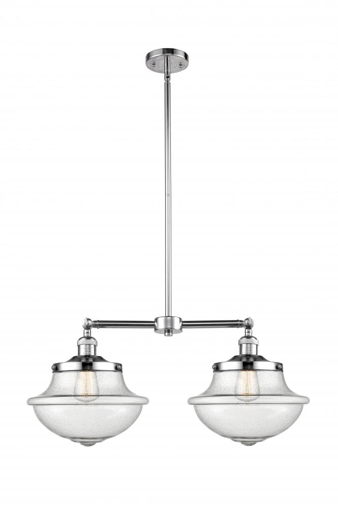 Oxford - 2 Light - 25 inch - Polished Chrome - Stem Hung - Island Light