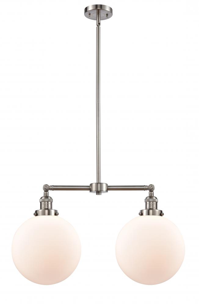 Beacon - 2 Light - 25 inch - Brushed Satin Nickel - Stem Hung - Island Light