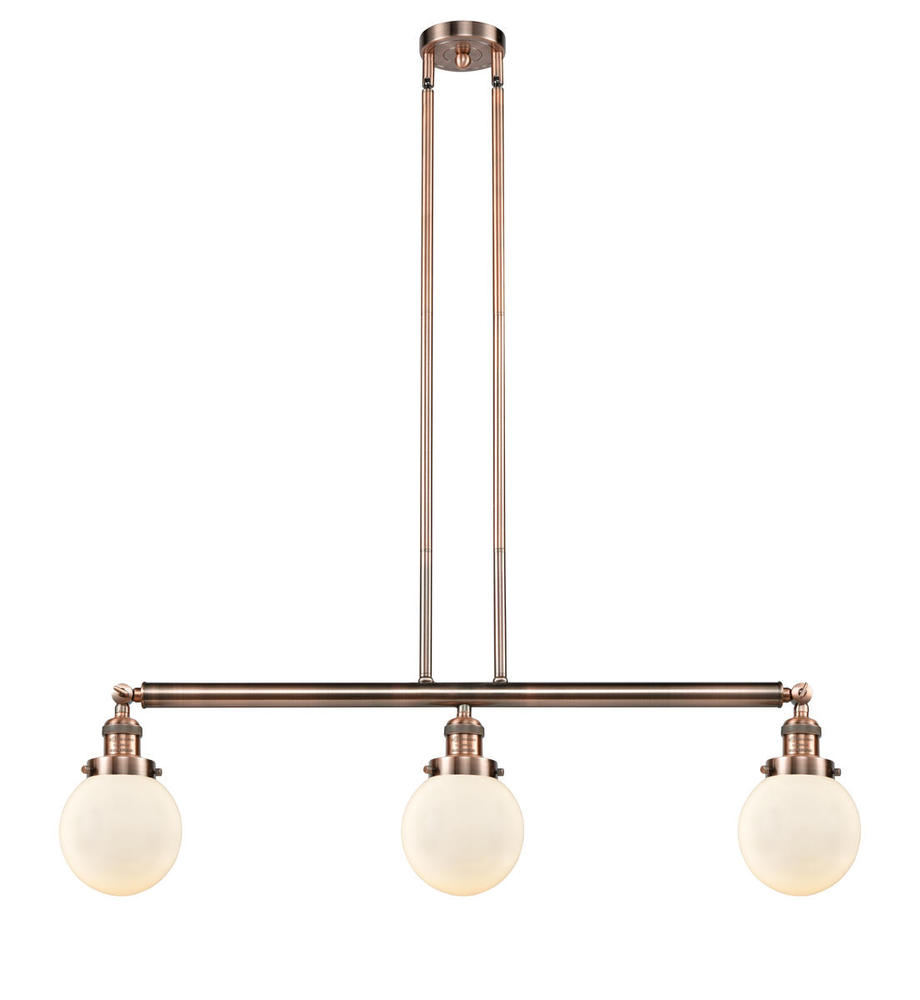 Beacon - 3 Light - 39 inch - Antique Copper - Stem Hung - Island Light