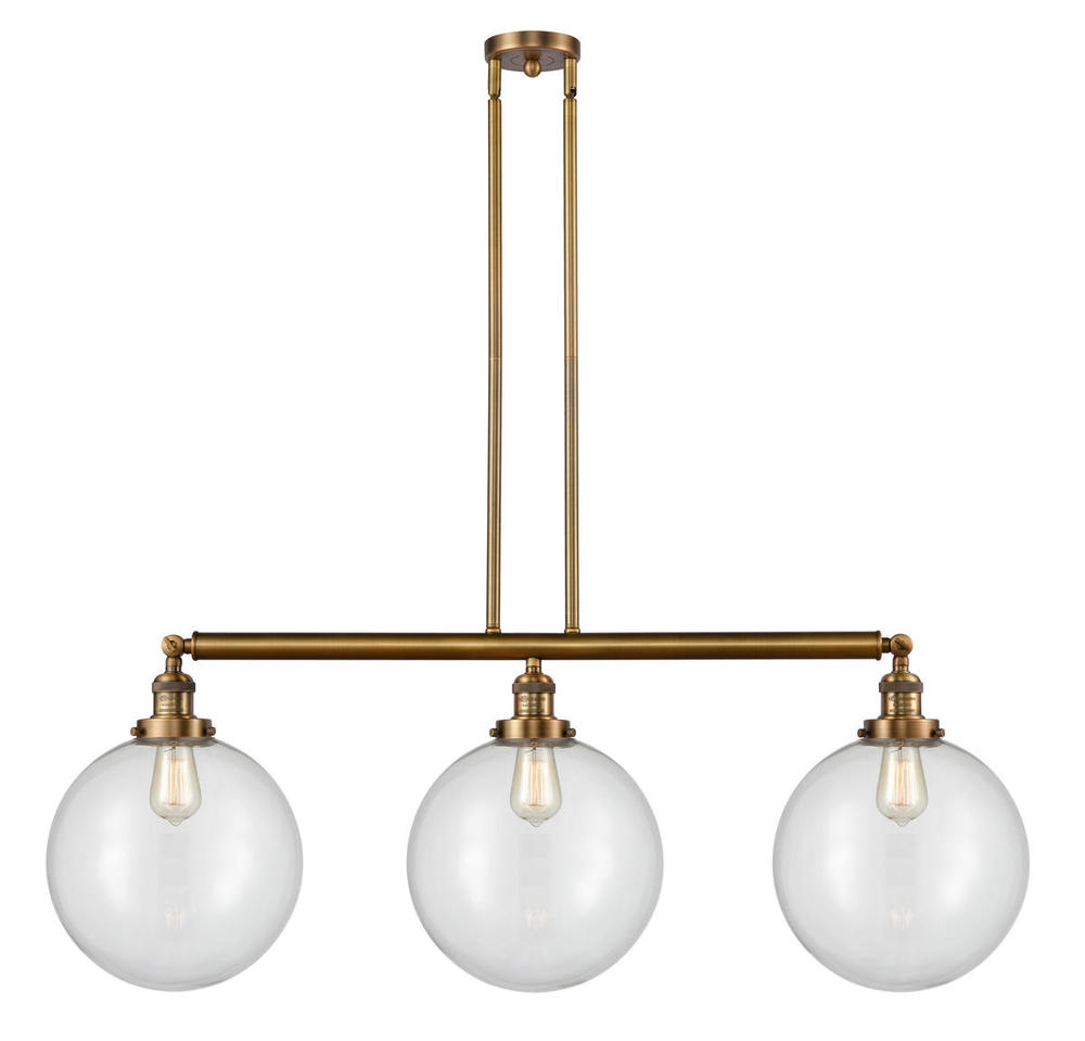 Beacon - 3 Light - 44 inch - Brushed Brass - Stem Hung - Island Light