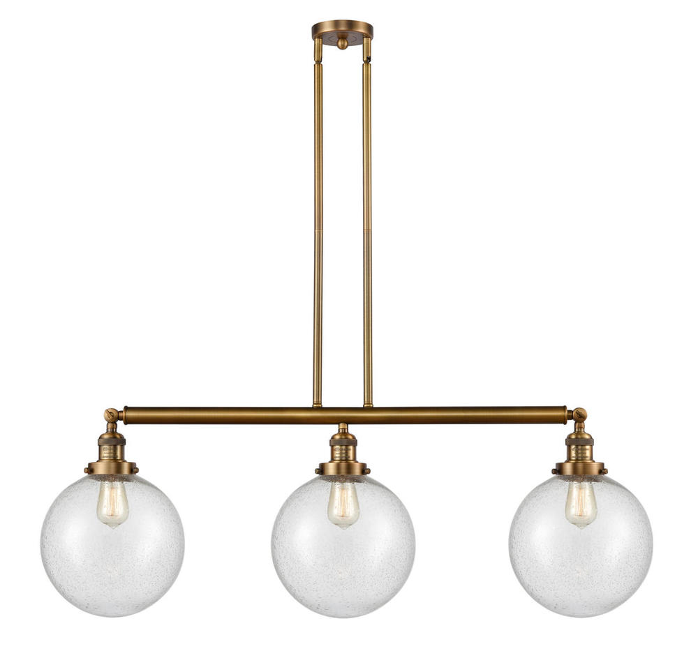 Beacon - 3 Light - 42 inch - Brushed Brass - Stem Hung - Island Light