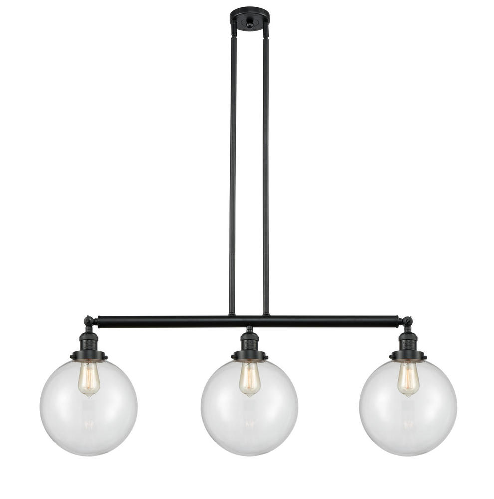 Beacon - 3 Light - 42 inch - Matte Black - Stem Hung - Island Light