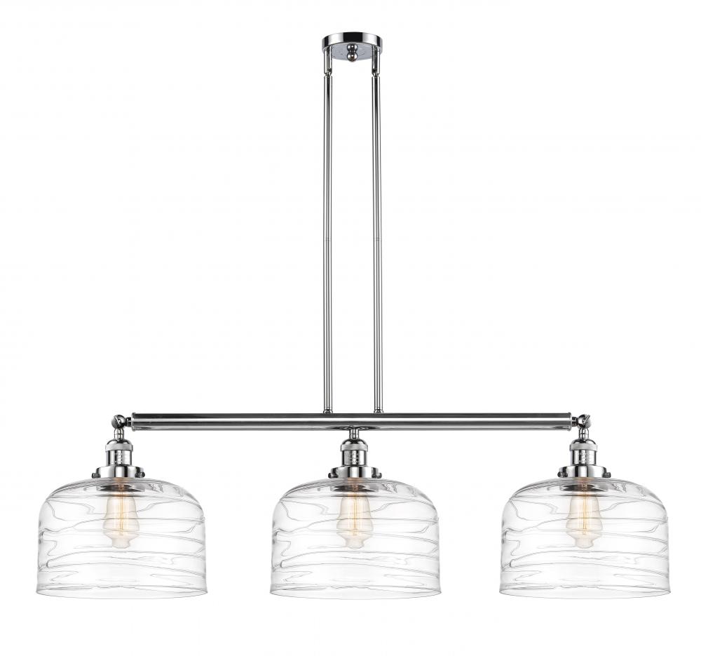 Bell - 3 Light - 42 inch - Polished Chrome - Stem Hung - Island Light