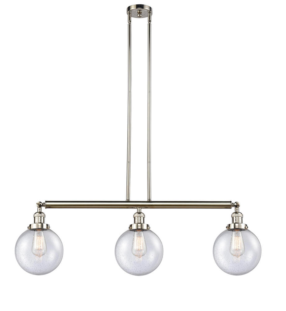 Beacon - 3 Light - 41 inch - Polished Nickel - Stem Hung - Island Light