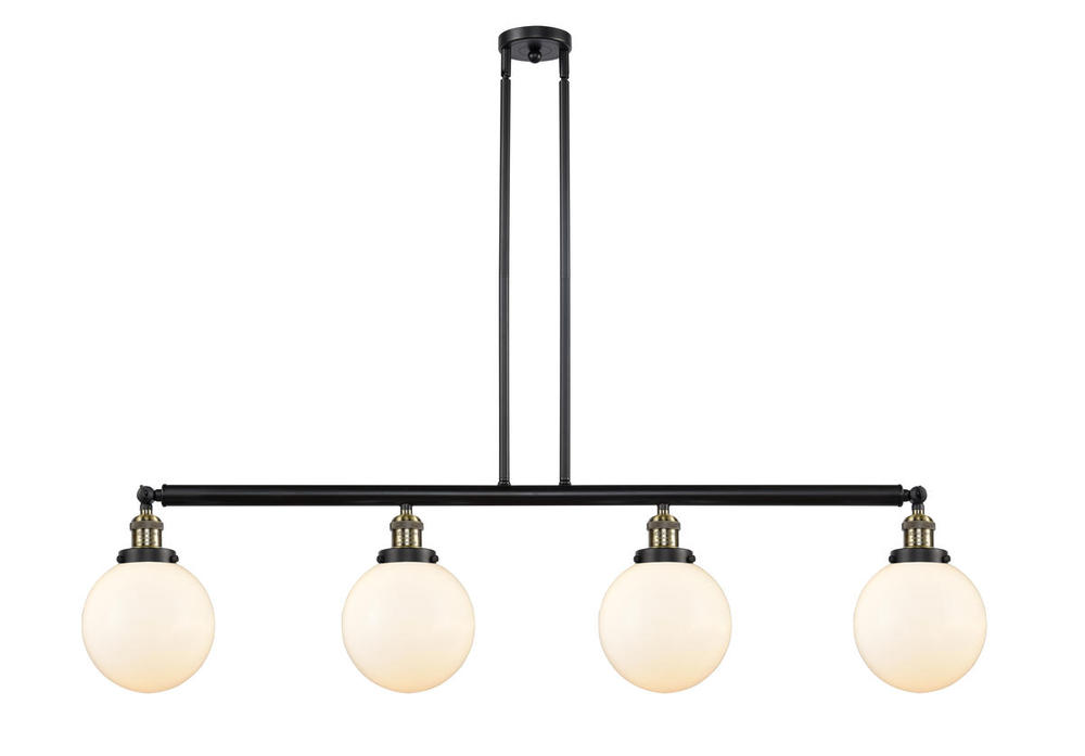 Beacon - 4 Light - 53 inch - Black Antique Brass - Stem Hung - Island Light