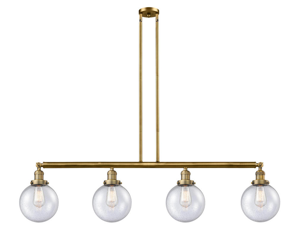 Beacon - 4 Light - 53 inch - Brushed Brass - Stem Hung - Island Light