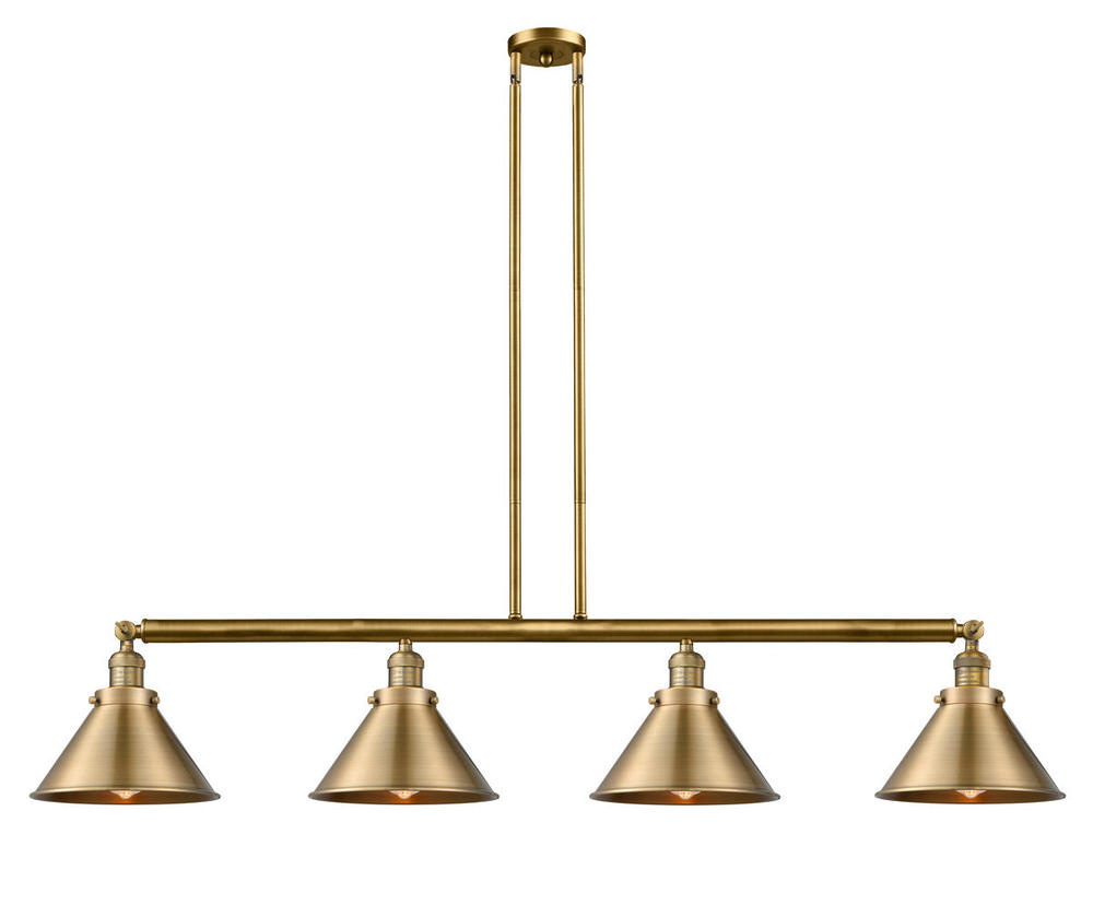 Briarcliff - 4 Light - 55 inch - Brushed Brass - Stem Hung - Island Light