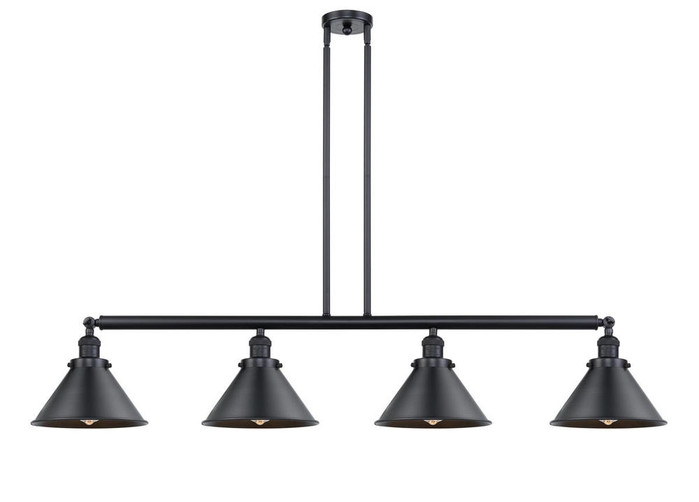 Briarcliff - 4 Light - 55 inch - Matte Black - Stem Hung - Island Light