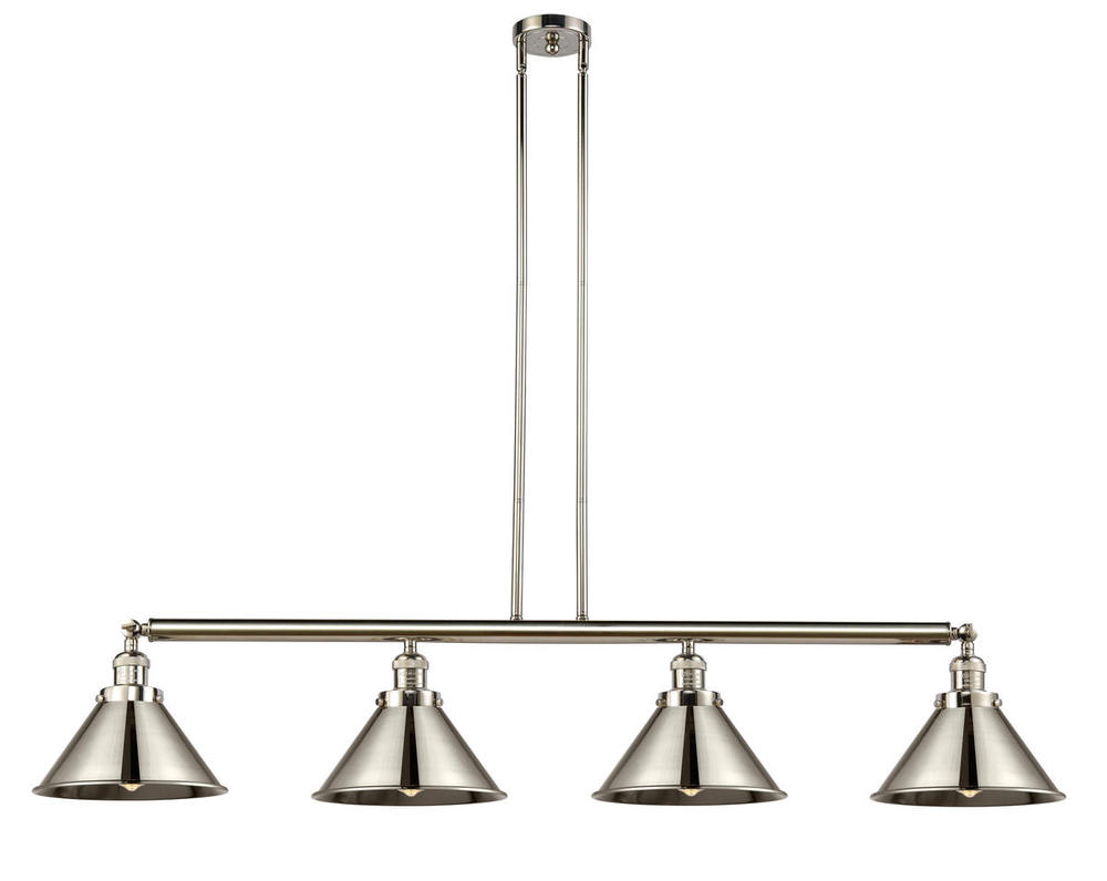 Briarcliff - 4 Light - 55 inch - Polished Nickel - Stem Hung - Island Light