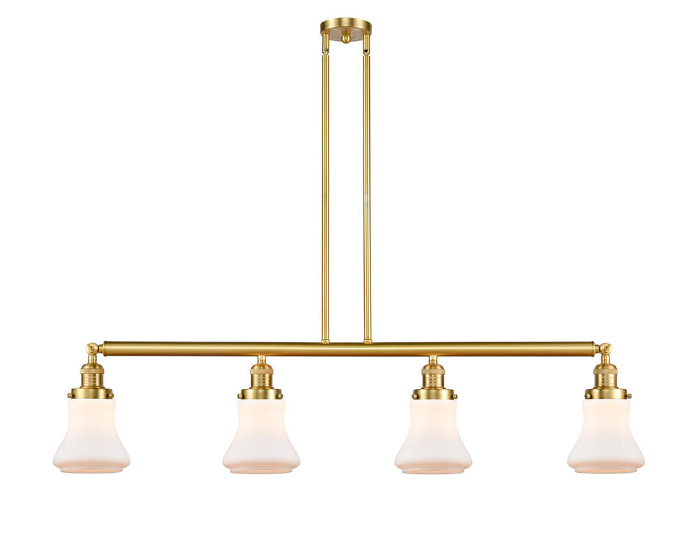 Bellmont - 4 Light - 51 inch - Satin Gold - Stem Hung - Island Light