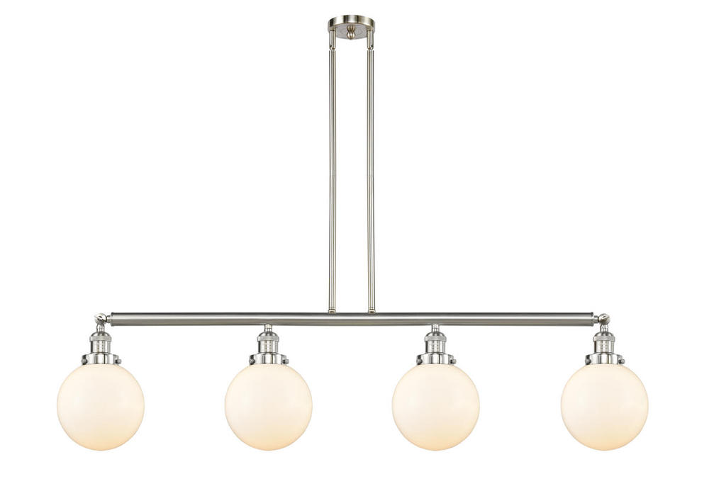 Beacon - 4 Light - 53 inch - Brushed Satin Nickel - Stem Hung - Island Light