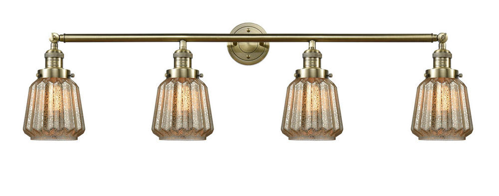 Chatham - 4 Light - 42 inch - Antique Brass - Bath Vanity Light