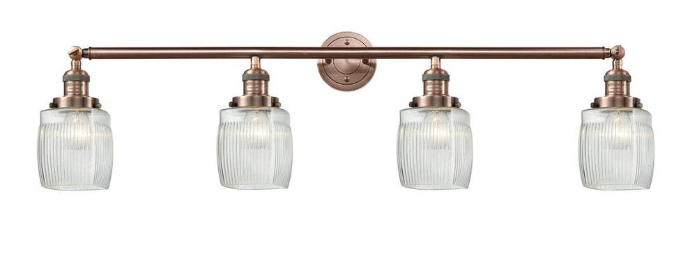 Colton - 4 Light - 42 inch - Antique Copper - Bath Vanity Light