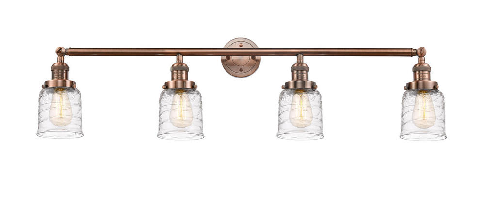 Bell - 4 Light - 42 inch - Antique Copper - Bath Vanity Light