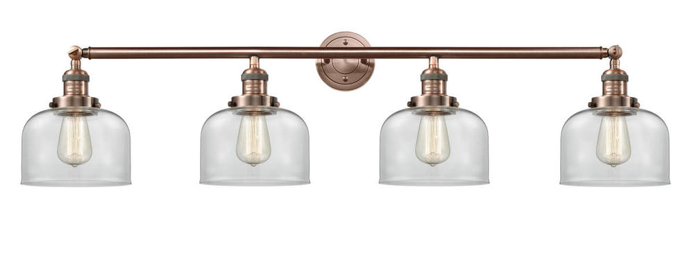 Bell - 4 Light - 44 inch - Antique Copper - Bath Vanity Light