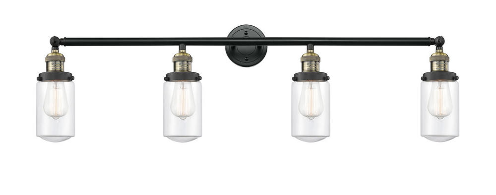 Dover - 4 Light - 43 inch - Black Antique Brass - Bath Vanity Light