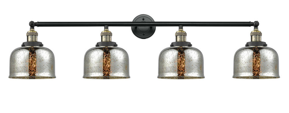 Bell - 4 Light - 45 inch - Black Antique Brass - Bath Vanity Light