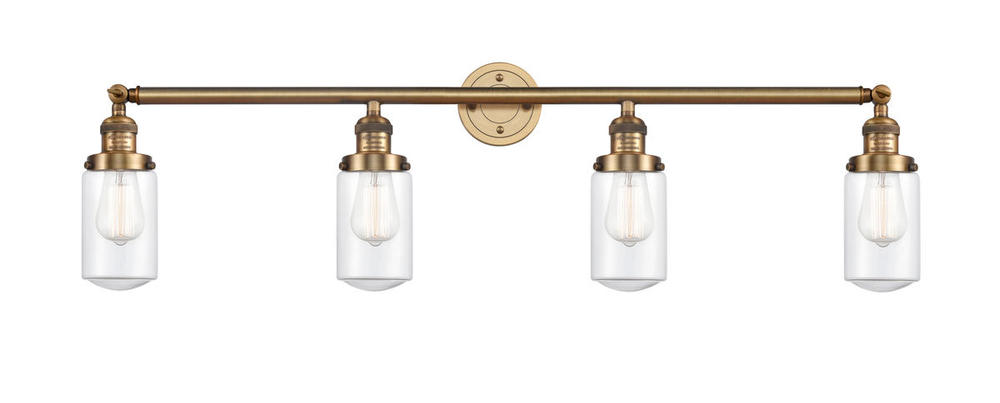 Dover - 4 Light - 43 inch - Brushed Brass - Bath Vanity Light