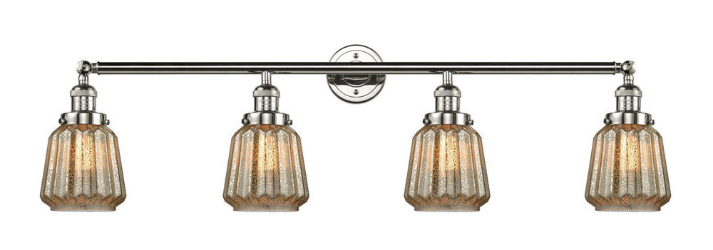 Chatham - 4 Light - 42 inch - Polished Nickel - Bath Vanity Light