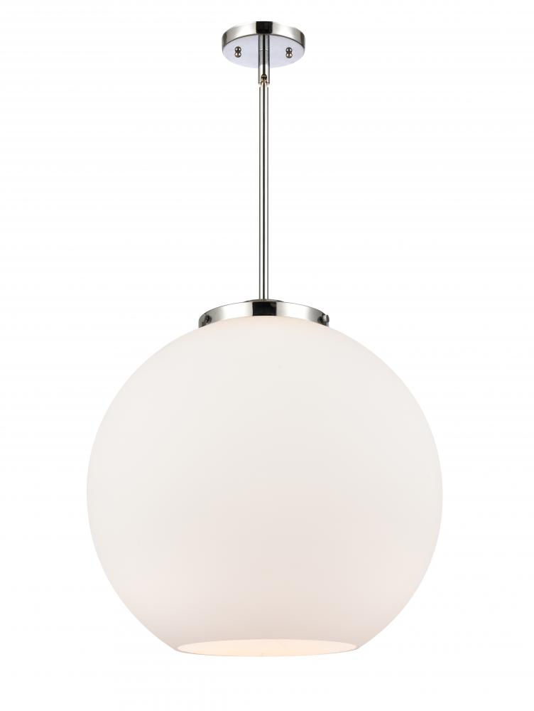 Athens - 1 Light - 18 inch - Polished Chrome - Cord hung - Pendant