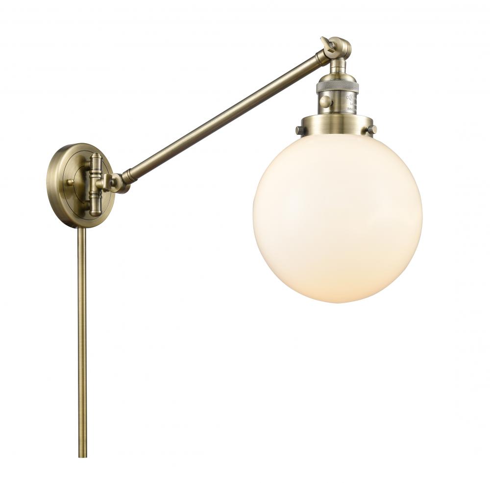 Beacon - 1 Light - 8 inch - Antique Brass - Swing Arm