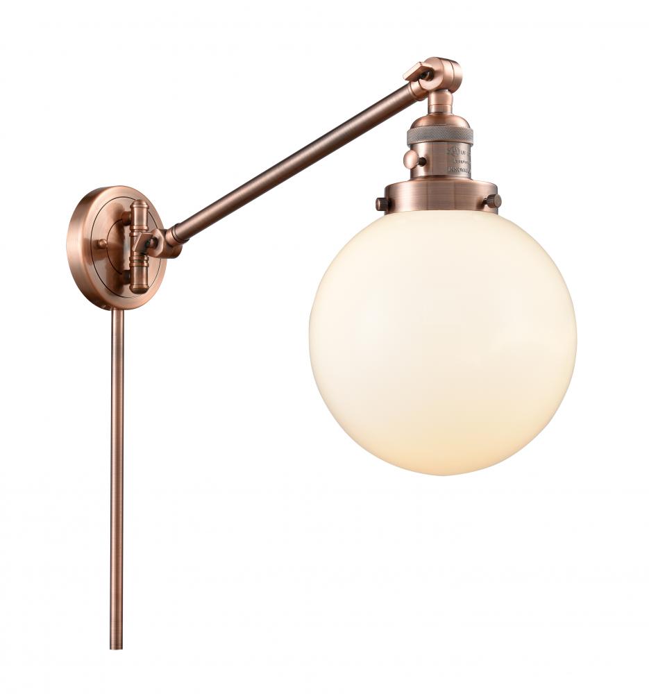 Beacon - 1 Light - 8 inch - Antique Copper - Swing Arm