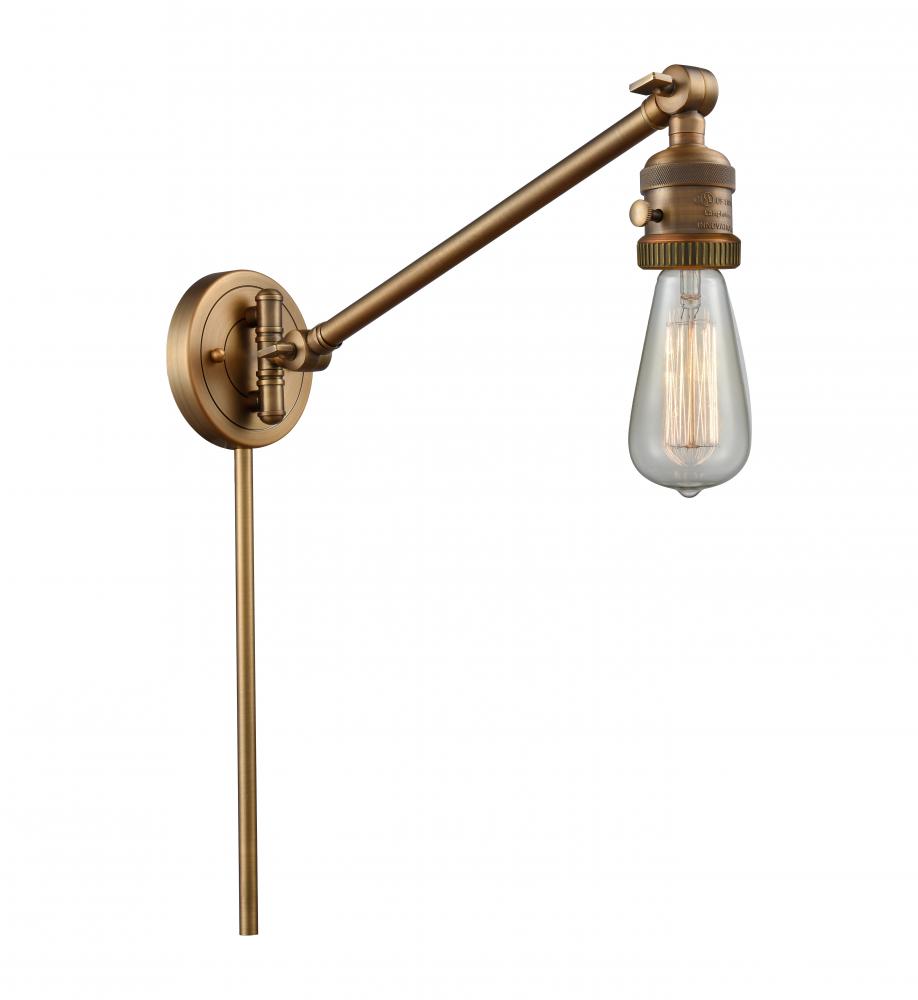 Bare Bulb - 1 Light - 5 inch - Brushed Brass - Swing Arm