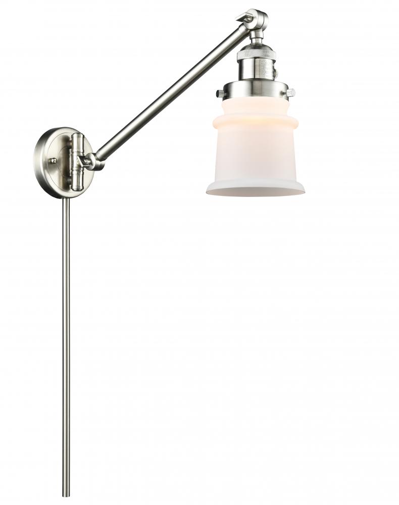 Canton - 1 Light - 8 inch - Brushed Satin Nickel - Swing Arm