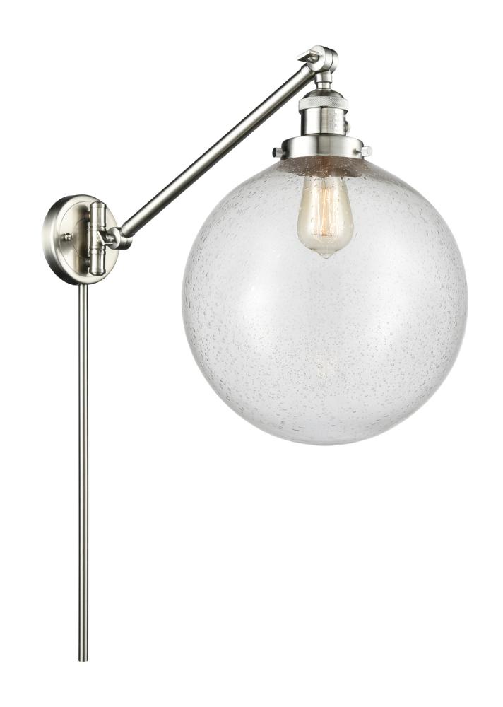 Beacon - 1 Light - 12 inch - Brushed Satin Nickel - Swing Arm