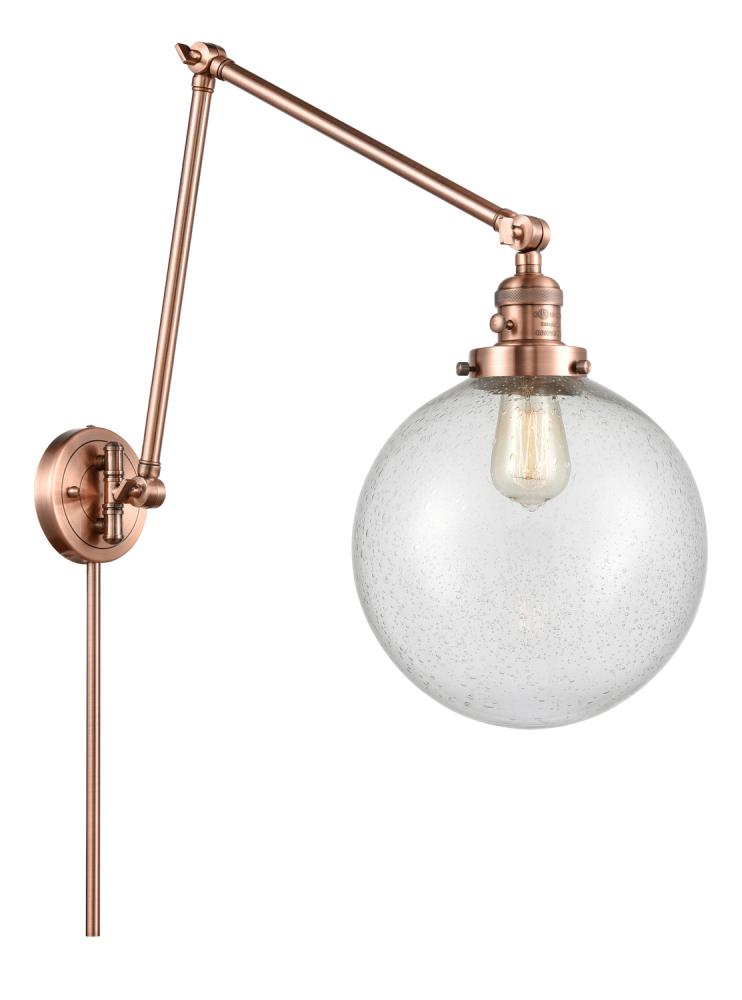 Beacon - 1 Light - 10 inch - Antique Copper - Swing Arm